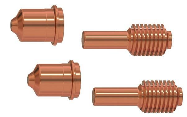 428243 Dual Pack Electrode Nozzle Duramax LT 15-30 A Standard Cutting Contains Qty 2 each of 420118 and 420120