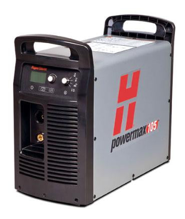 059402 Powermax105 system, 230-400V 3-PH, CE, plus CPC port, 75° & 15° handheld torches w/consumables, 7.6m leads